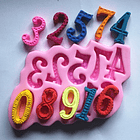 Molde silicona Números grandes fondant 1