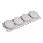 Molde silicona ovalado liso 4 cavidades 2