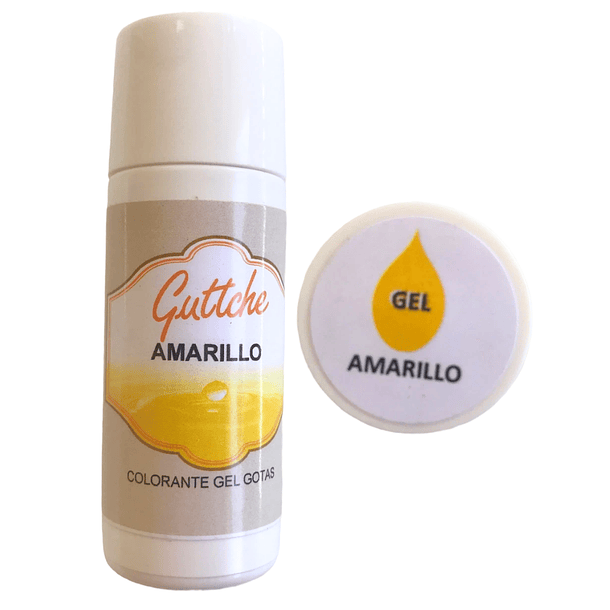 Colorante Gel Gotas 20[gr] color Amarillo Guttche 