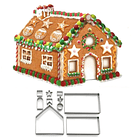 Cortadores acero Casa Galleta Navidad 3D 1