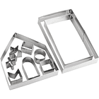 Cortadores acero Casa Galleta Navidad 3D 2