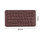 Molde silicona  Abecedario/ Alfabeto Happy Birthday 2