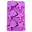 Molde silicona Colas de Sirena y Estrellas de Mar 1