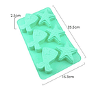 Molde silicona Colas de Sirena y Estrellas de Mar 3