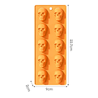 Molde silicona cráneos Halloween 10 figuras 3