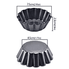 Set moldes mini tartaletas 7,5[cm] 3