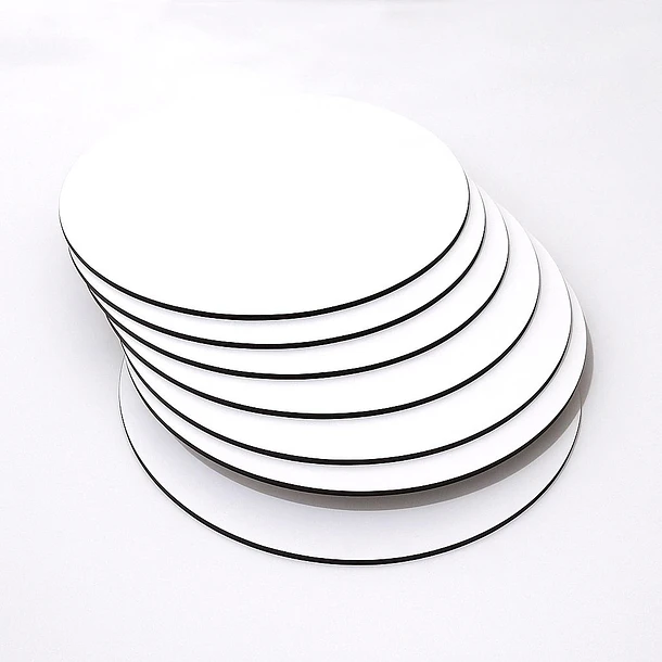 Pack de bases para minitortas MDF blanco 12 unidades 1