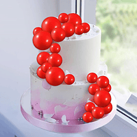 Set esferas para decoración rojas