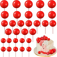 Set esferas para decoración rojas