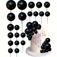 Set esferas para decoración negras
