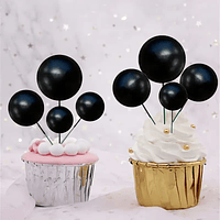 Set esferas para decoración negras