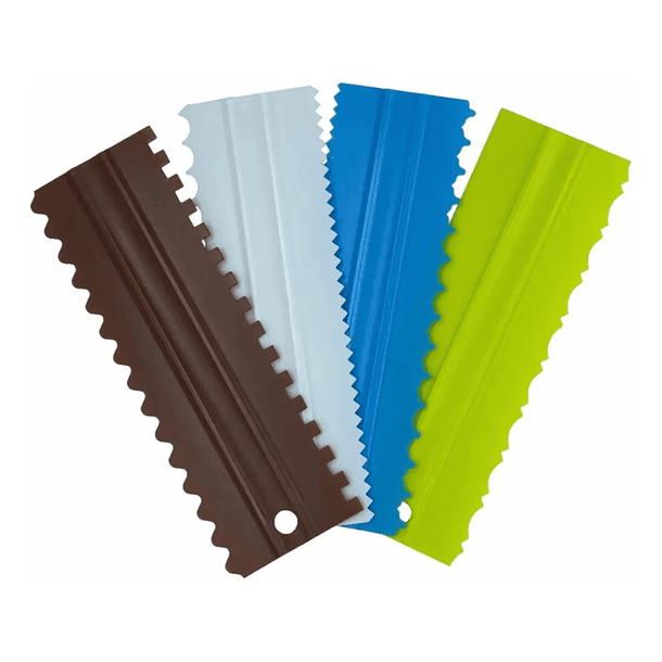 Set 4 espátulas texturizadoras / scraper  1