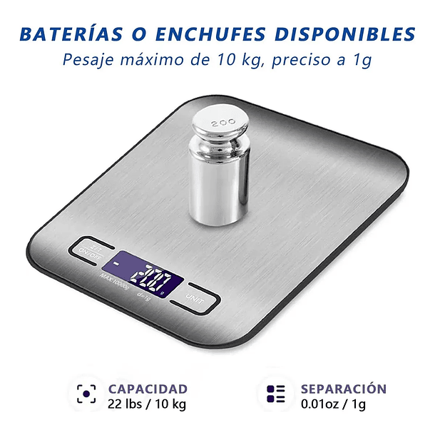 Balanza digital / gramera acero inox.  4