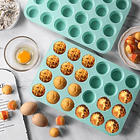 Molde silicona mini Cupcakes 24 cavidades 2