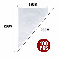 Manga pastelera desechable tamaño S - (100 unidades)