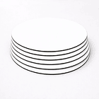 Pack Bases circulares MDF Blanco 6 unidades 1