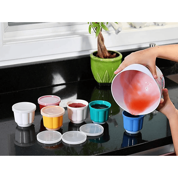 Set Moldes Postres Individuales con tapa 8 unidades 3