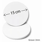 Pack de bases para minitortas MDF blanco 12 unidades 3