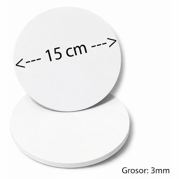 Pack de bases para minitortas MDF blanco 12 unidades 3