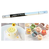 Lápiz marcador comestible doble punta negro