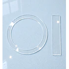 Panquequera acrílico aro 22[cm]  + regla 26[cm] de regalo 1