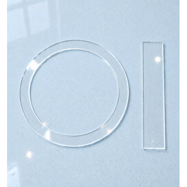 Panquequera acrílico aro 22[cm]  + regla 26[cm] de regalo 1