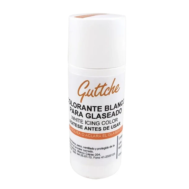 Colorante Gel 20[gr] Blanco Guttche 