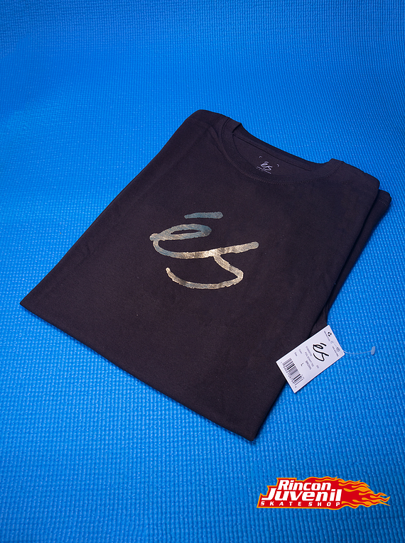Polera Es Foil Script Brown 