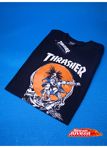 Polera Thrasher Outlaw Black
