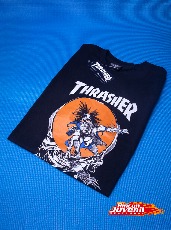 Polera Thrasher Outlaw Black