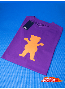 Polera Print Og Bear Basic Burgundy