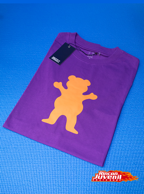 Polera Print Og Bear Basic Burgundy