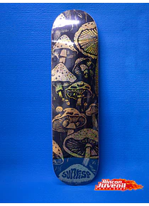 Tabla Skate  Sunrise  Hongos  Medida 8.25