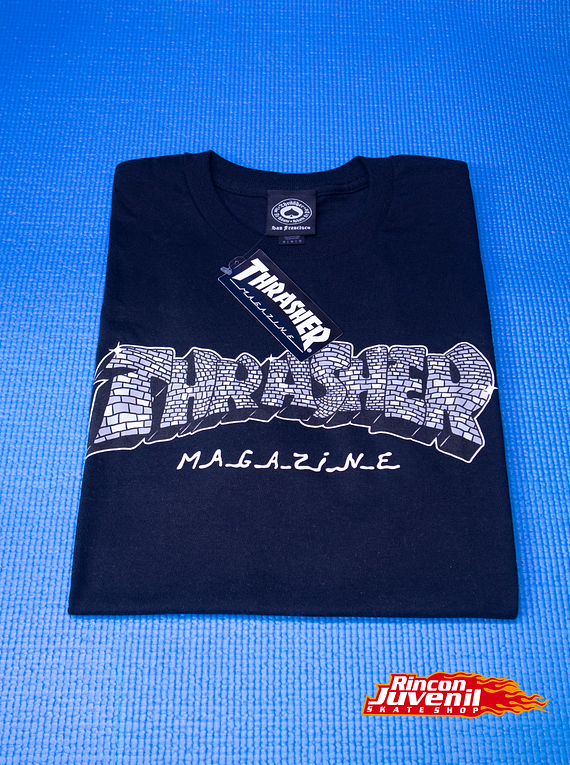 Polera Thrasher Disco By Spanky Black 