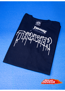 Polera Thrasher One Liner Black