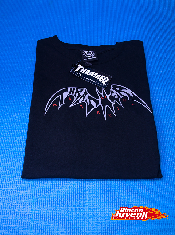 Polera Thrasher Sky Ray By Neckface Black 
