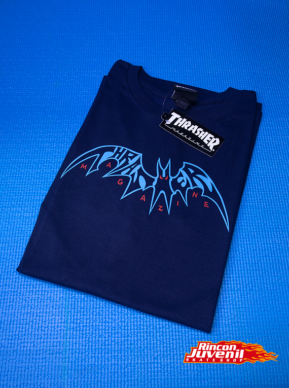Polera Thrasher  Sky Ray by Neckface Navy 