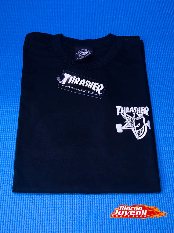Polera Thrasher X Spitfire Classic Swirl Black 