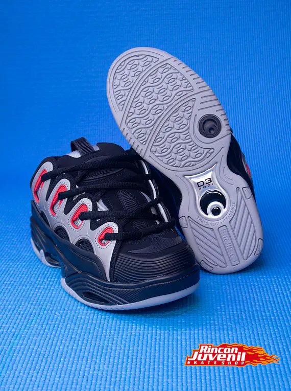 Zapatillas Osiris D3 2001  Black /Grey/Red