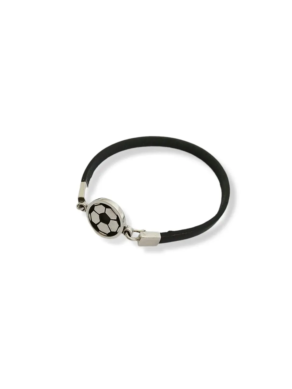 PULSERA CUERO FÚTBOL REL  2