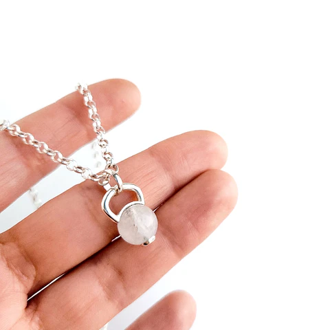 COLLAR KB CUARZO BLANCO
