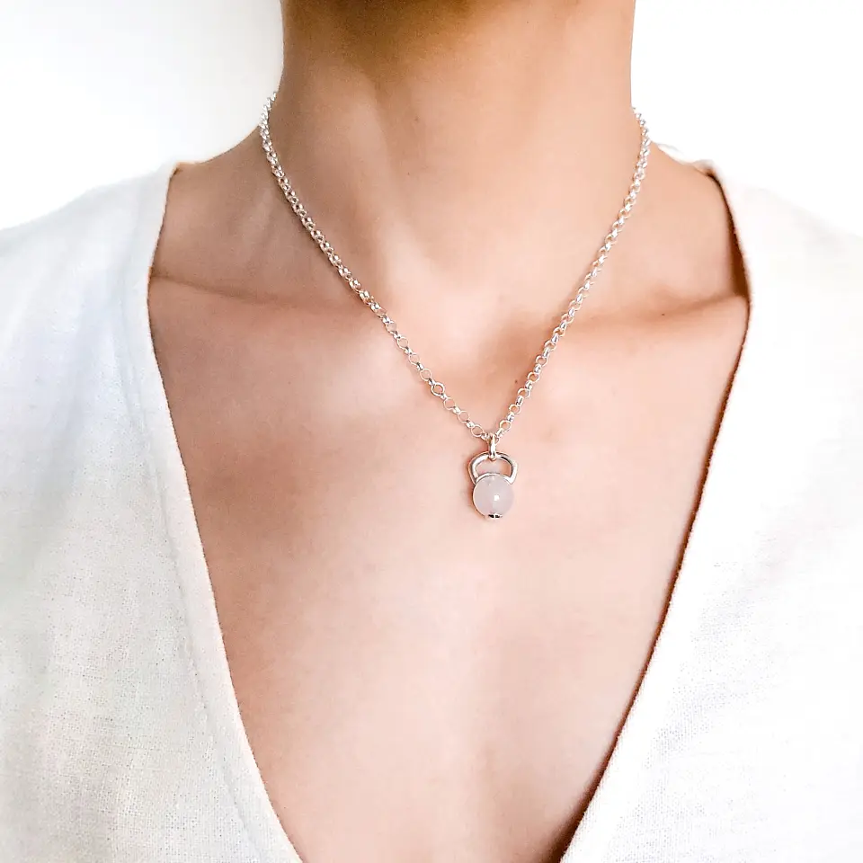 COLLAR KB CUARZO BLANCO 4