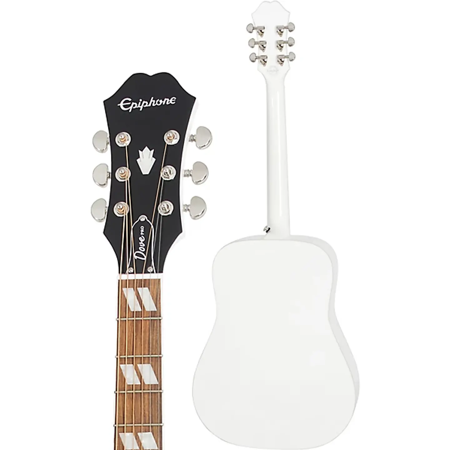 Guitarra electroacústica Epiphone Dove PRO limited edition Alpine white 5