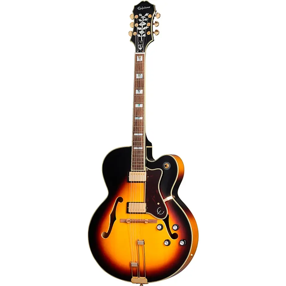 Guitarra eléctrica Epiphone brodway hollow sunburst 2
