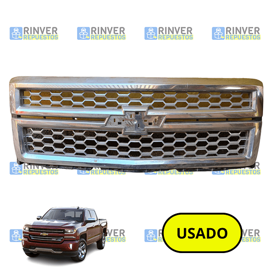 Máscara Cromada Chevrolet Silverado 2014-2019