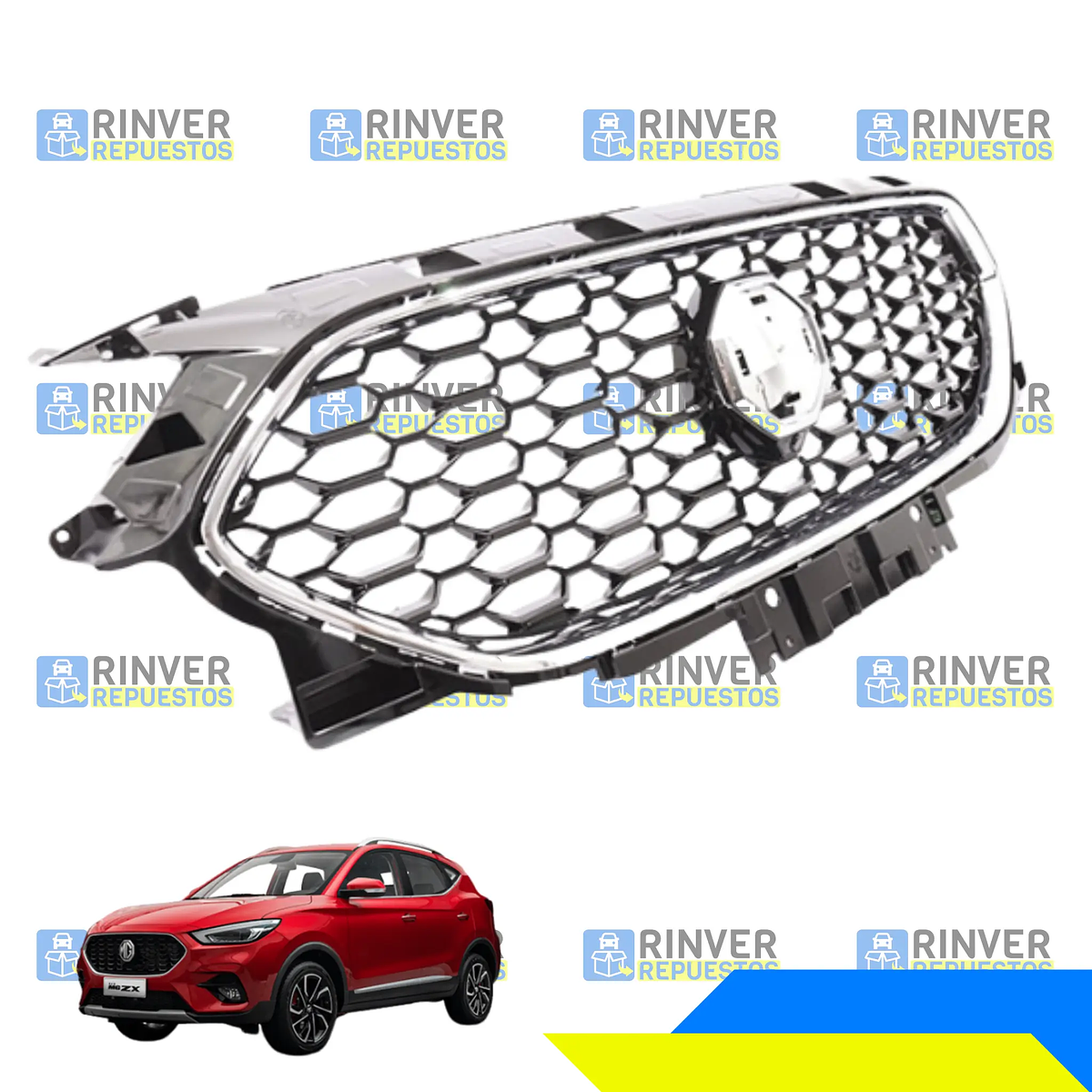 m＊ Máscara Borde Cromado MG ZX 2021-2024