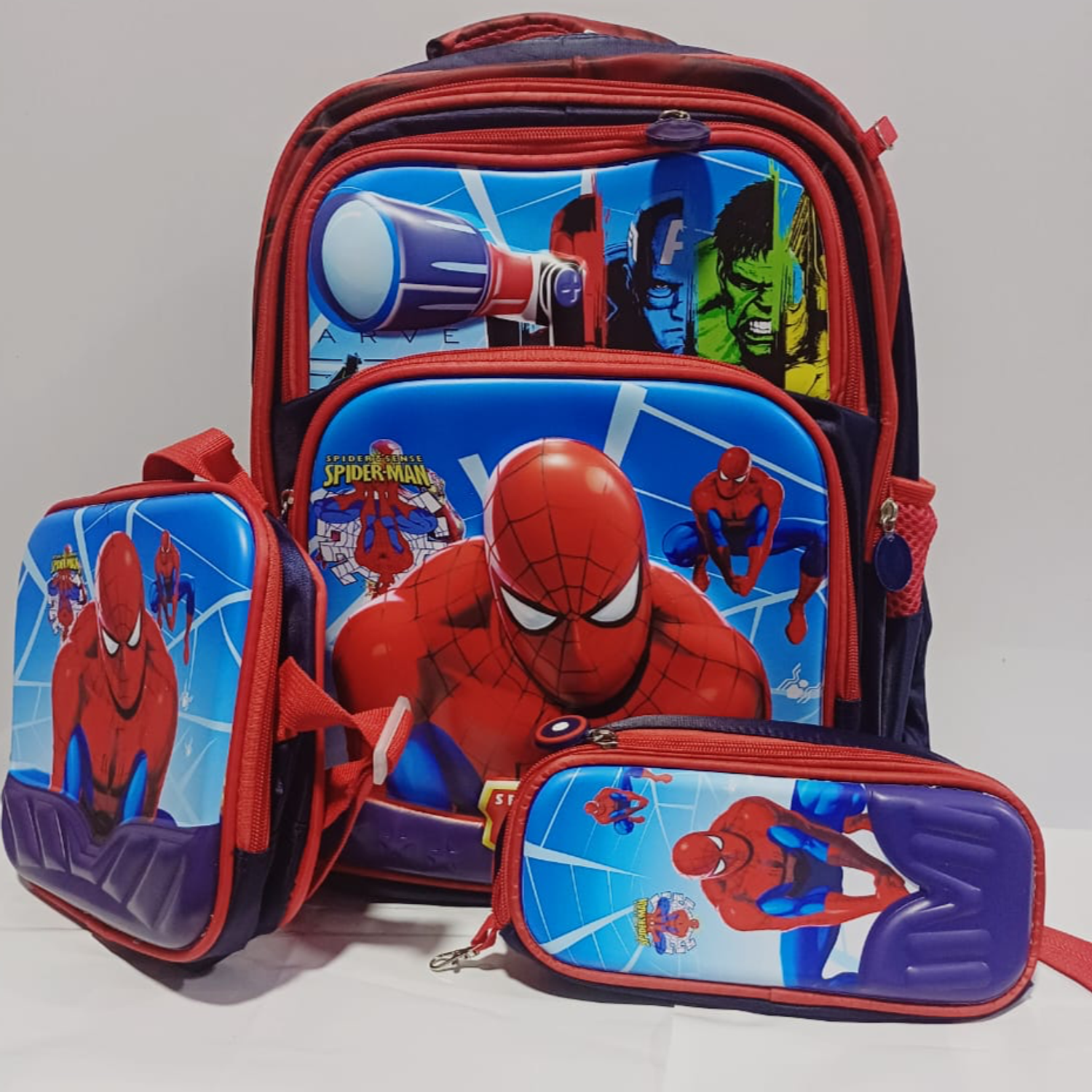 MOCHILAS PARA NIÑOS 3 PIEZAS SPIDERMAN A20-4