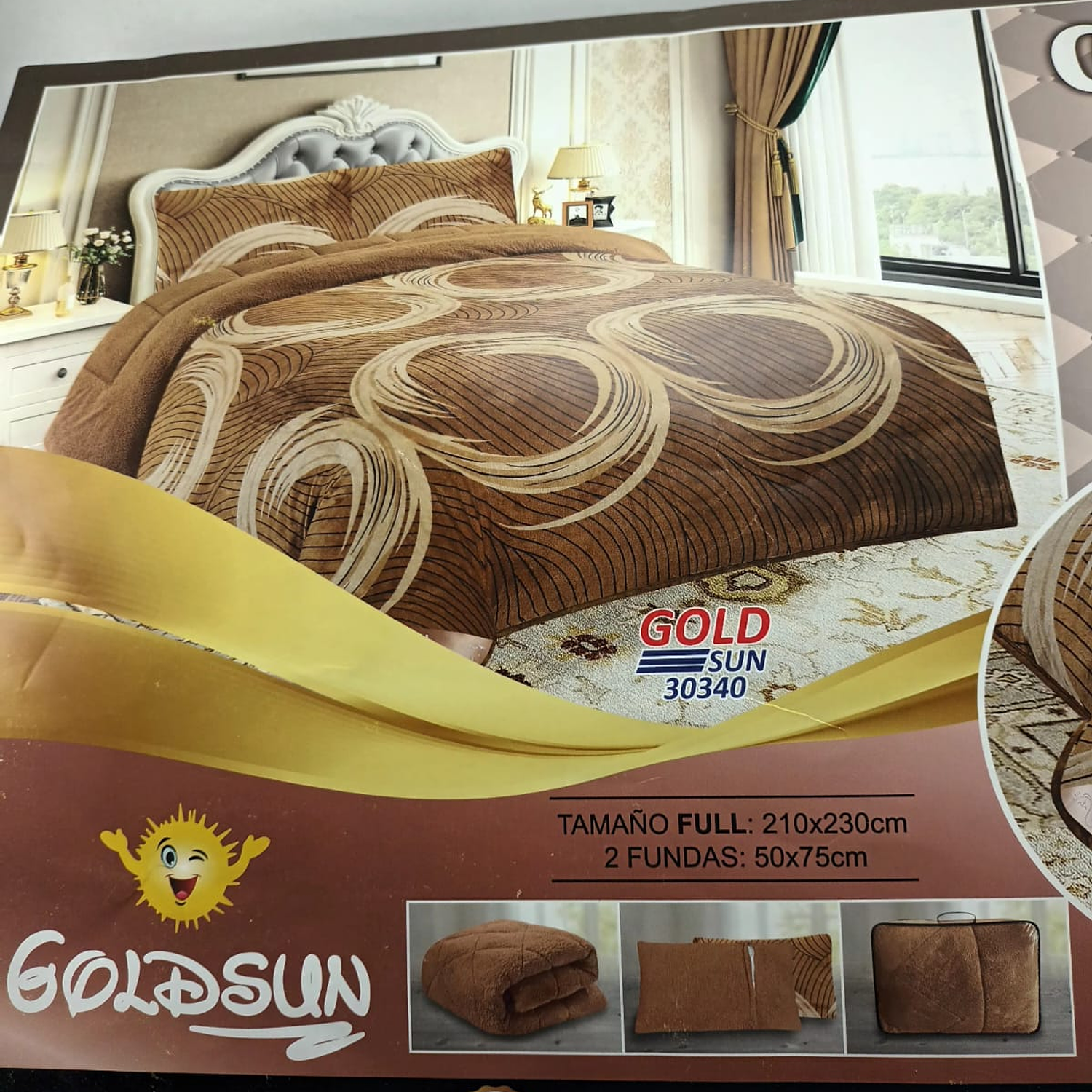 COBERTOR 3 PIEZAS GOLDSUN 30340