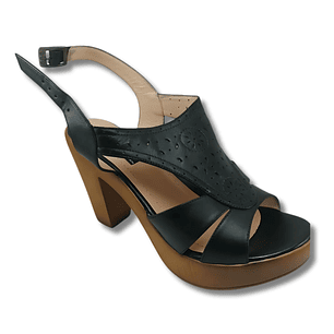 Sandalia de Cuero para Mujer Rebaza S168