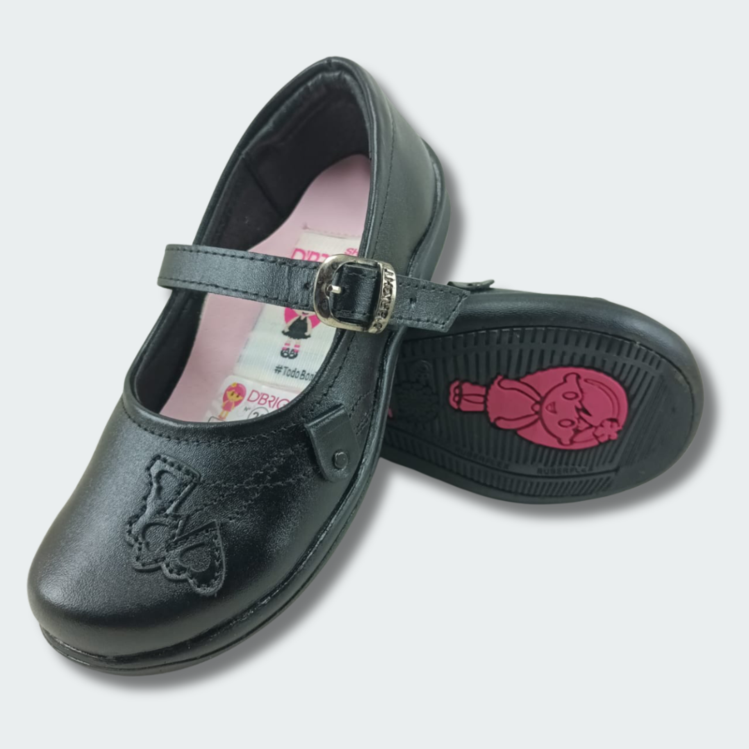 Zapato Escolar de Cuero para Mujer DBRIGHT 350-3C